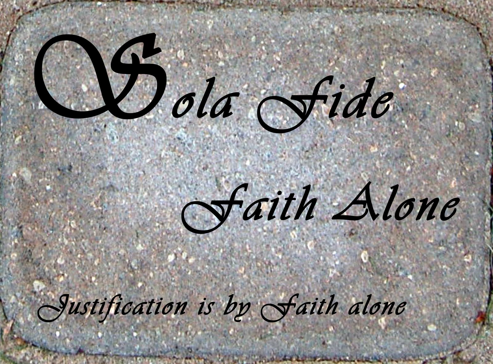 Free Reformed Art the 5 Solas Sola Fide