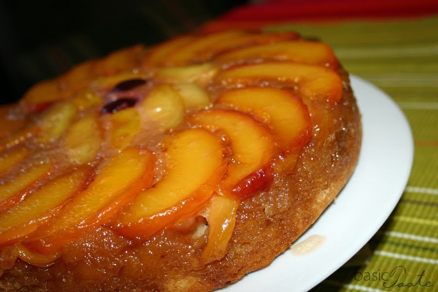 Basic Taste Peach and Plum UpsideDown Cake