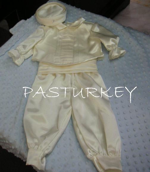PASTURKEY ÖZEL DİKİM ERKEK BEBEK MEVLÜT KIYAFETLERİ