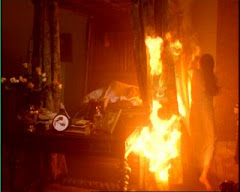 Flames at Rochester's Bed