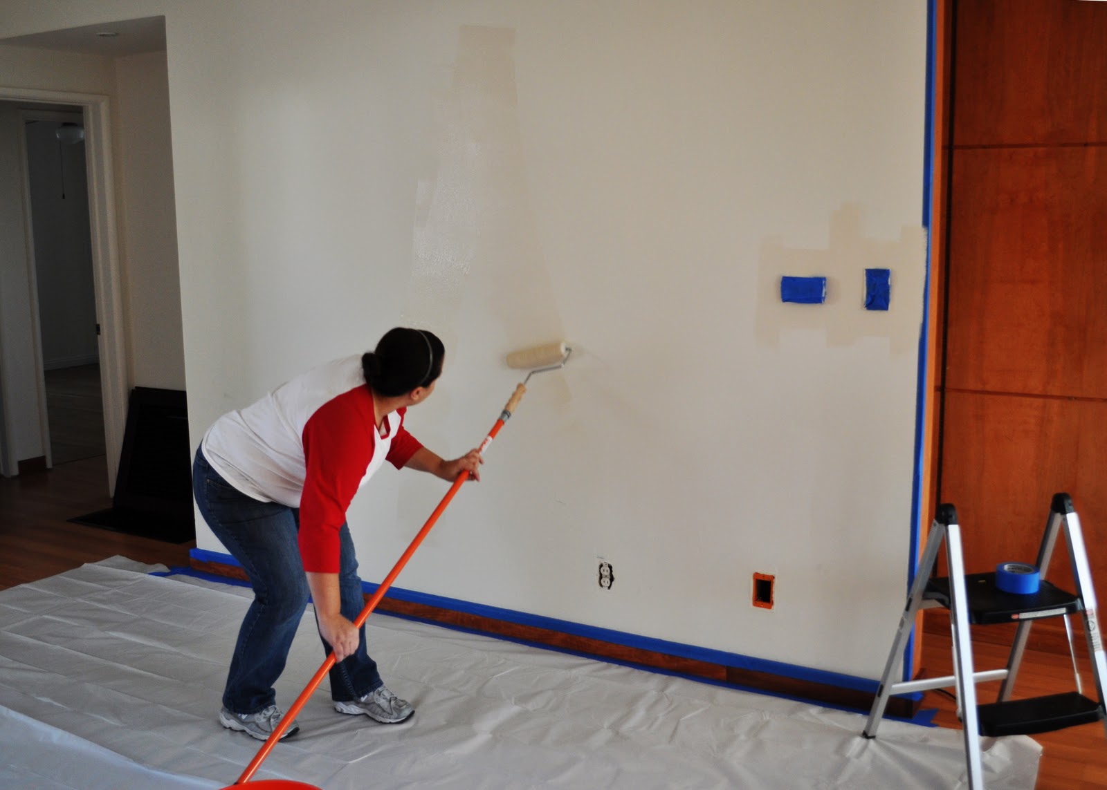Quaintly Garcia DIY Painting Wood Paneling