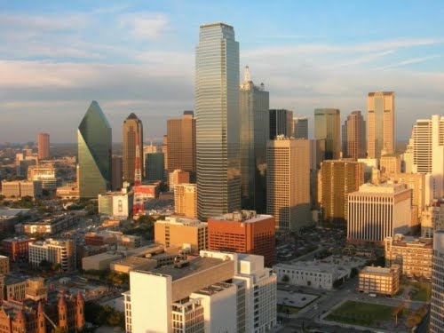 Dallas+skyline+black+and+white