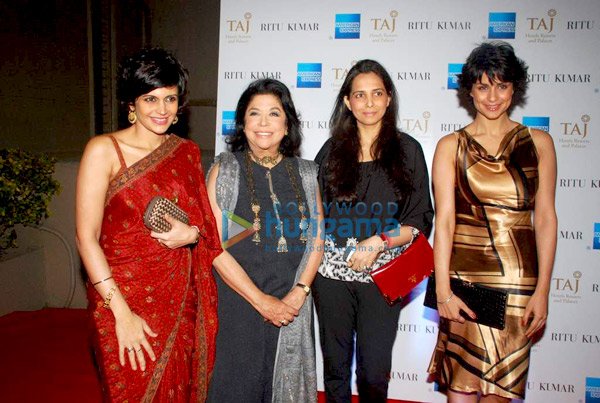 Lara Dutta, Dia, Mandira and Shabana at Ritu Kumar show - SEXIEST FASHION SHOWS IN THE WORLD PICS - Famous Celebrity Picture 