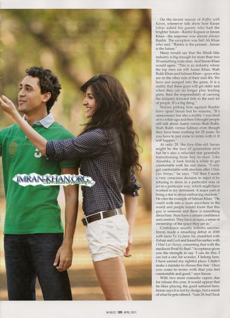  Anushka Sharma with Imran Khan - Imran Khan Anushka Sharma Photoshoot Scans From Hi Blitz Magazine