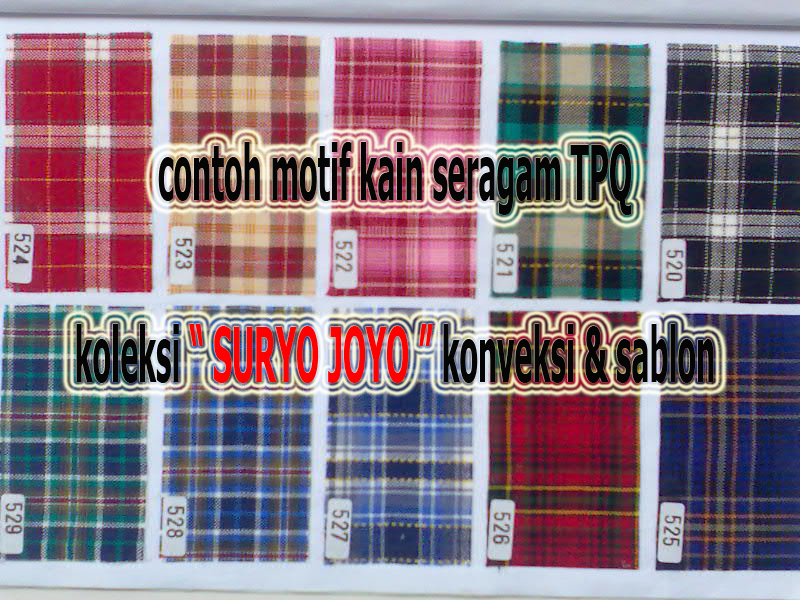 &quot; SURYO JOYO &quot; konveksi &amp; sablon contoh kain