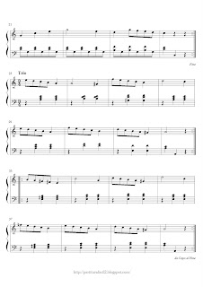 Free piano sheet music of Anton Diabelli: Menuet
 