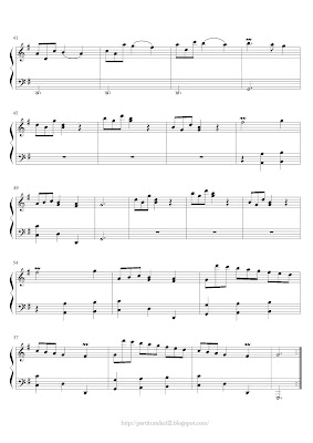 Free easy piano sheet music of Domenico Scarlatti: Sonata