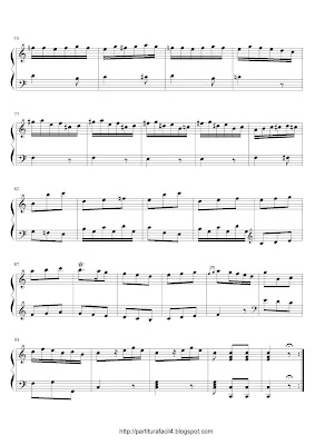 Partitura de piano  gratis de Domenico Cimarosa: Sonata