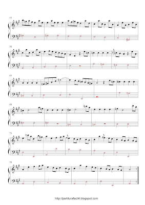 Partitura de piano gratis de Domenico Scarlatti: Sonata K.332