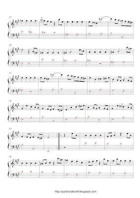 Partitura de piano gratis de Domenico Scarlatti: Sonata K.332