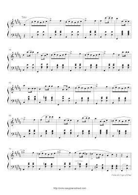 Partitura de piano gratis de Fryderyk Chopin: Vals (Op. postuma 69, No.2)