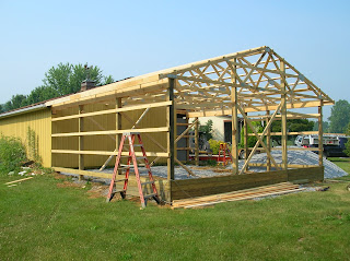 Robert S Projects How To Make A Pole Barn Style Garage Look Like