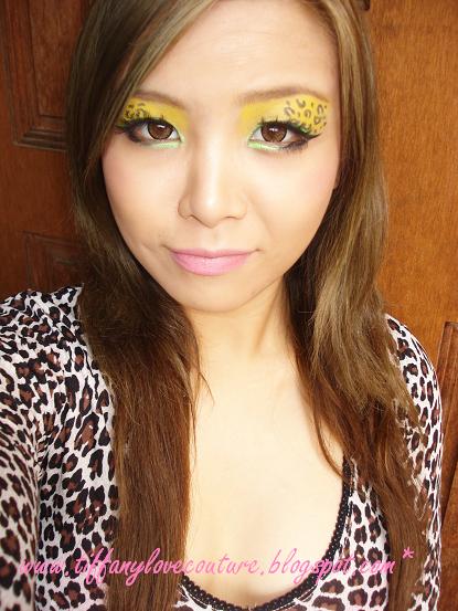 animal print makeup. Leopard print make up look +