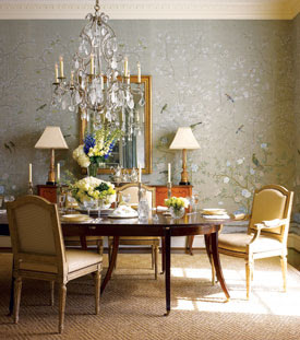 from McMansion to French Country Cottage, dining room designed by interior designer Martha Sweezey