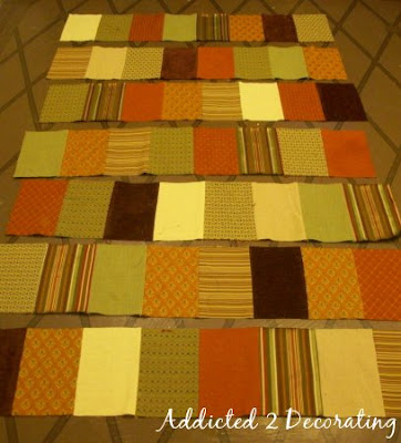 D.I.Y. Project, How to make a patchwork quilted throw.