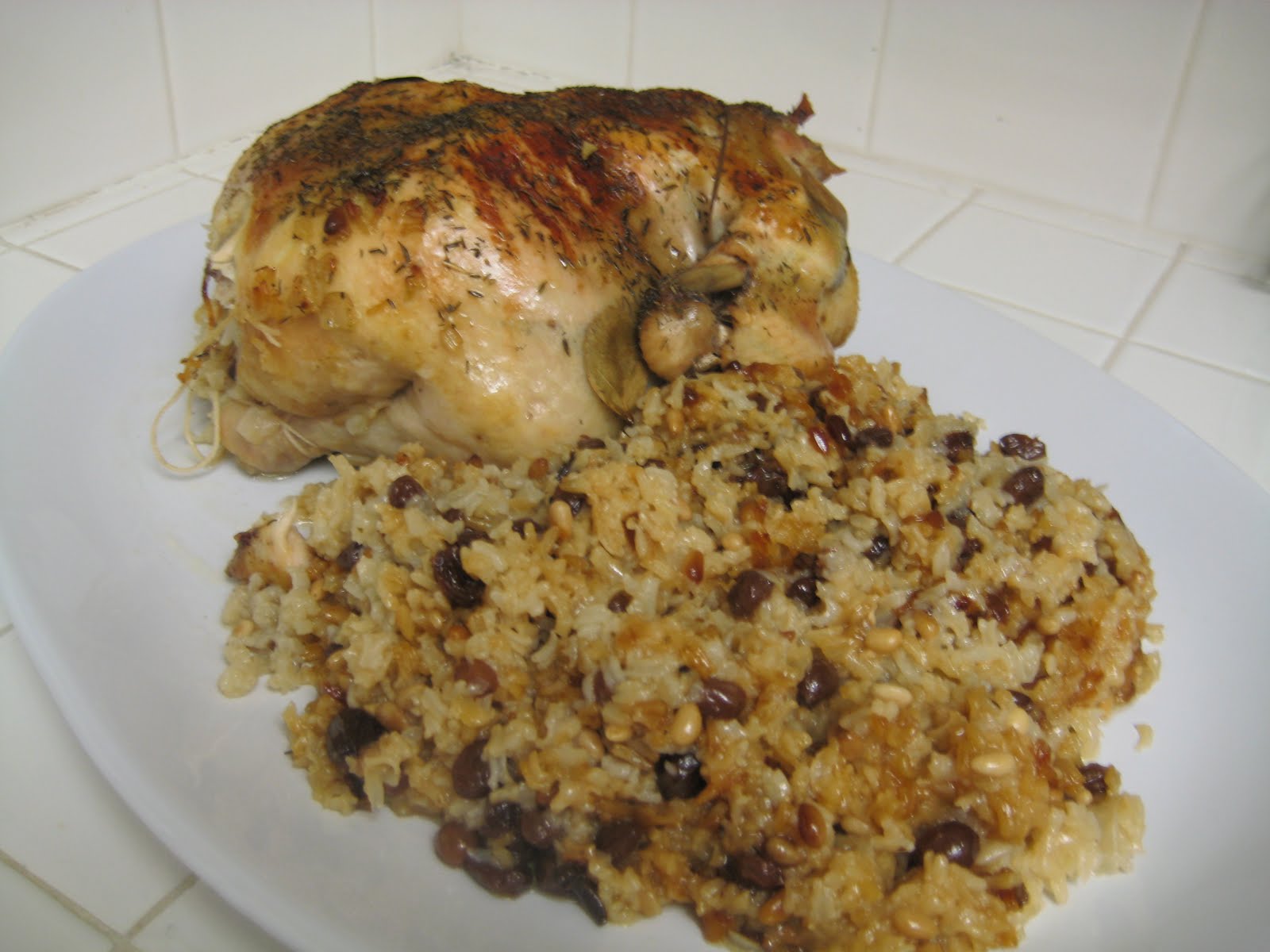 The Foodista Chronicles PilafStuffed Chicken