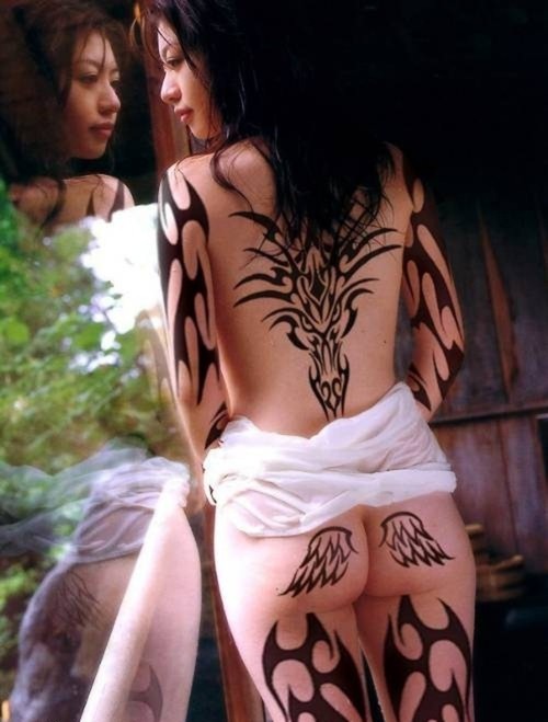 Full Back Tattoos For Men. Tribal Tattoos For Men.