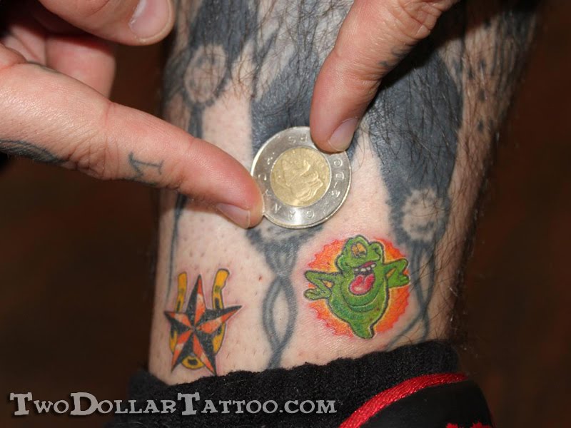 Slimer ghostbusters tattoo