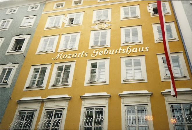 Mozart' home and place of birth in Saltzburg, Austria.
