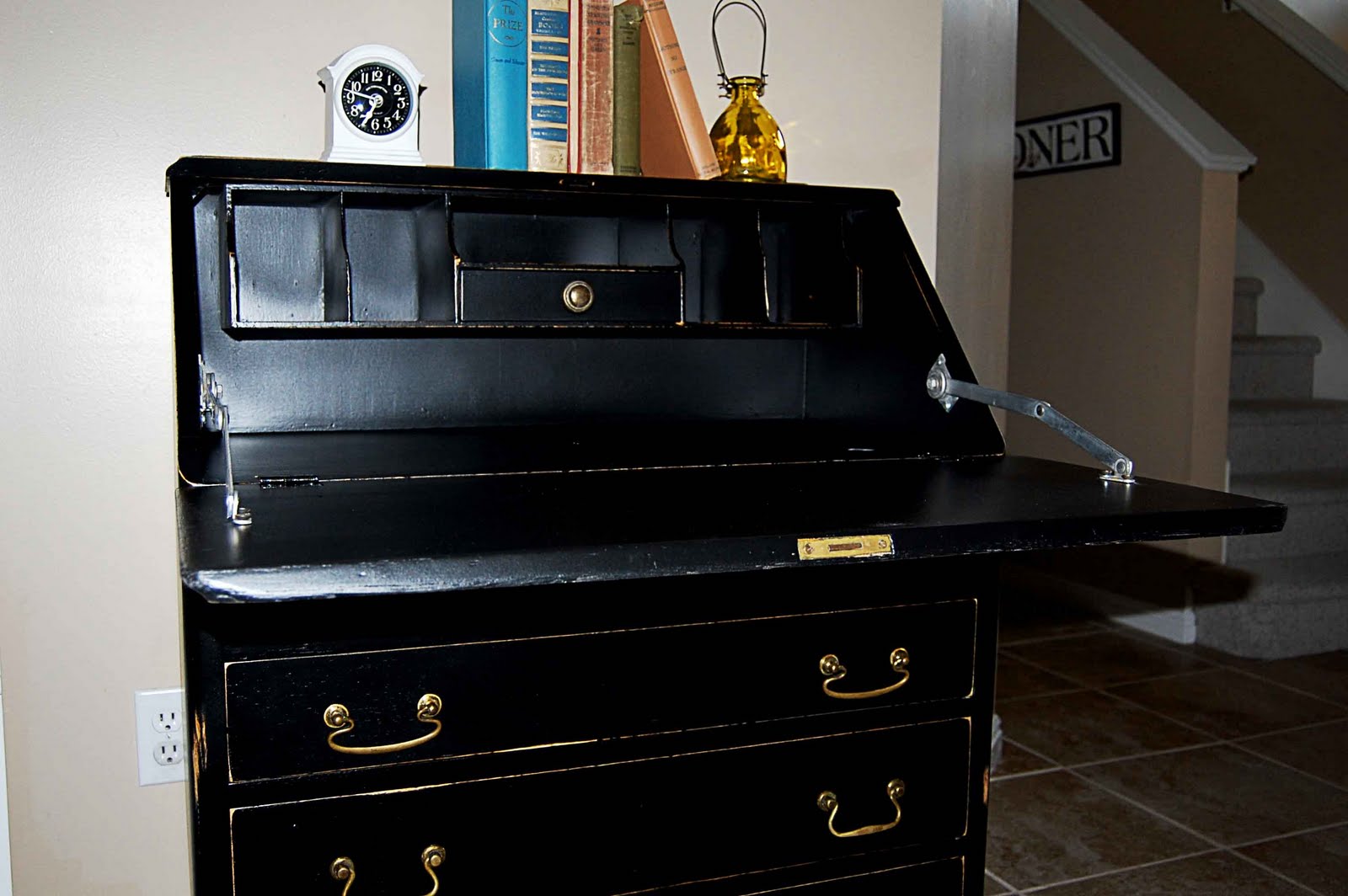 The Frosted Gardner The Kimball Antique Desk Custom Refinish Before