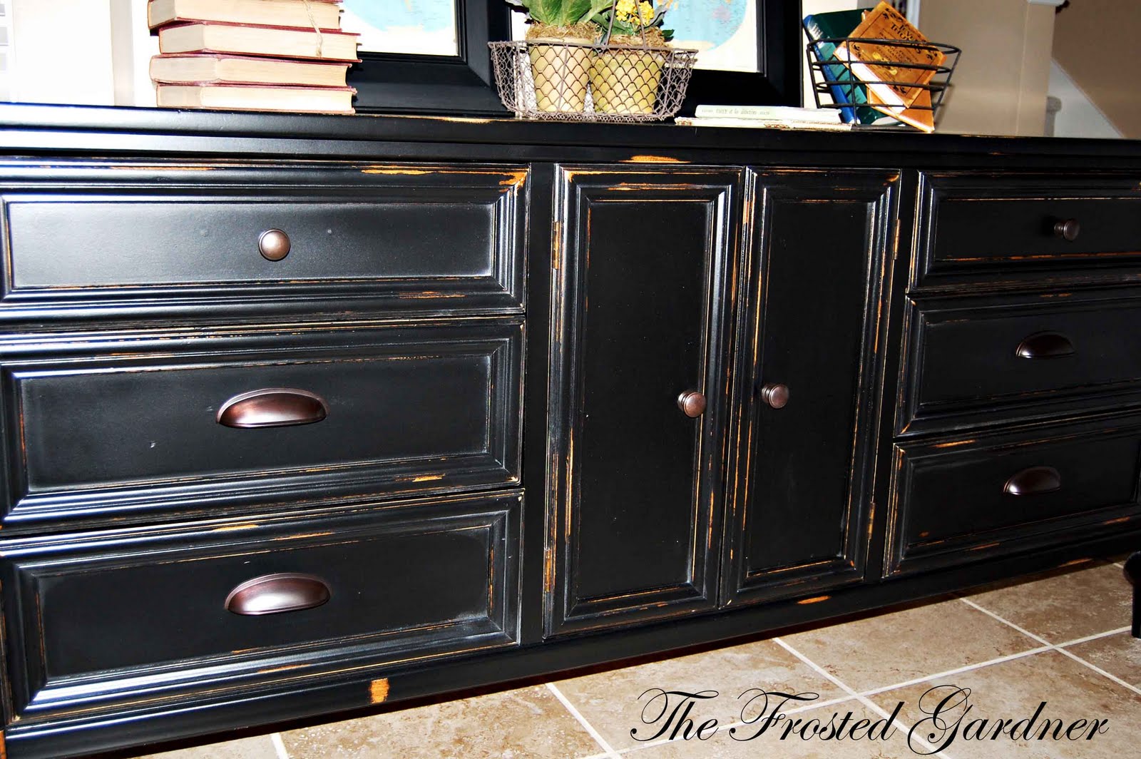 The Frosted Gardner The West Dresser Custom Refinish Before & After