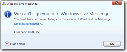 Windows Live A Patch
