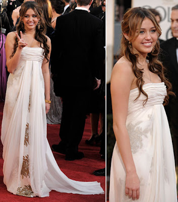 Blake Lively's Nina Ricci Dress At The Golden Globes 2009