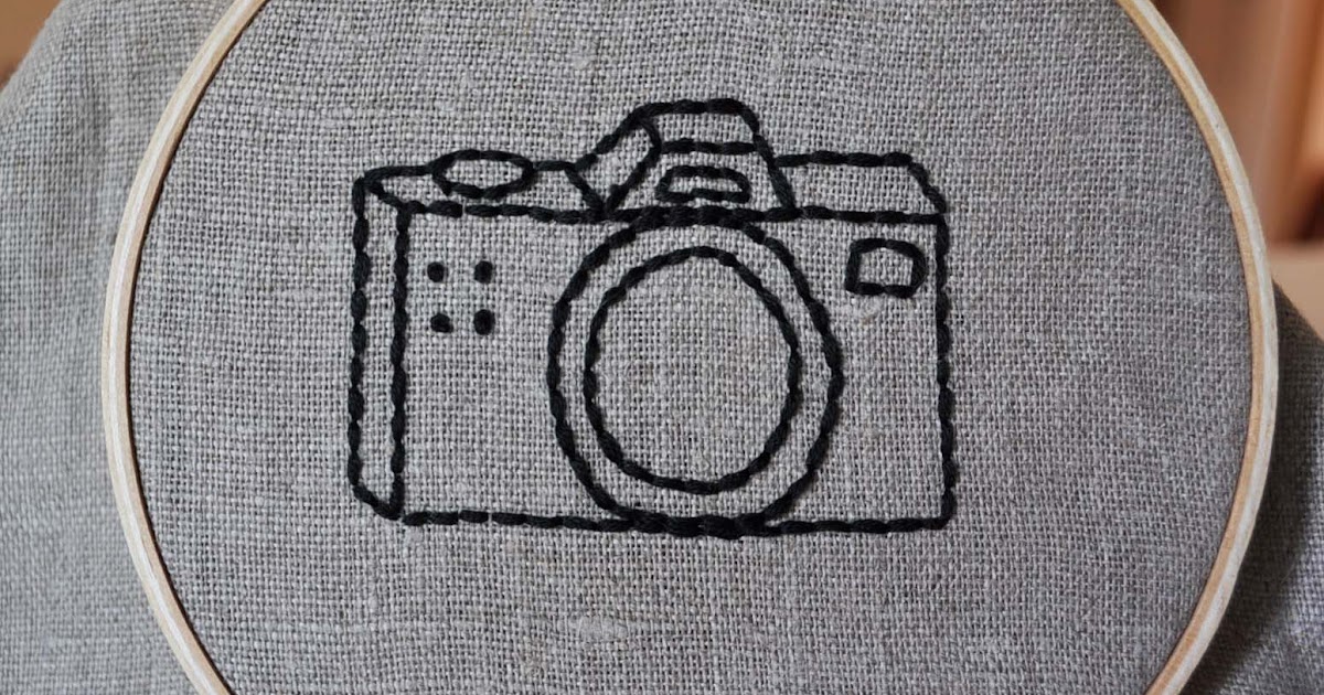 Darning diva little embroidered camera Darning diva little embroidered camera