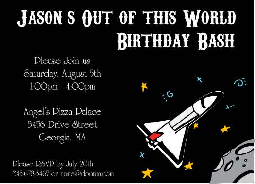 Outer Space Birthday