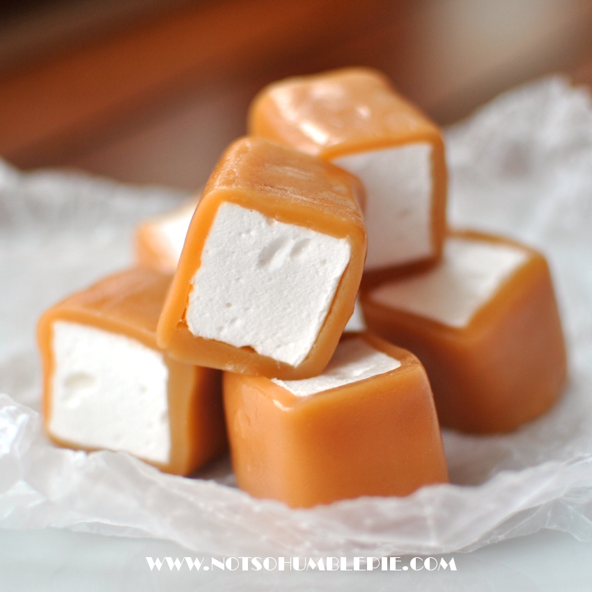 Not So Humble Pie: Caramel Wrapped Marshmallows