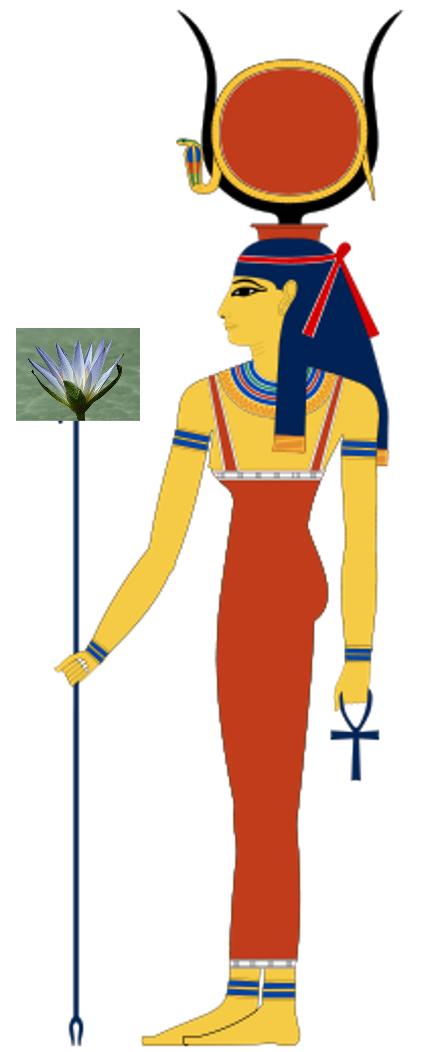 Hathor & sacred Blue Lotus
