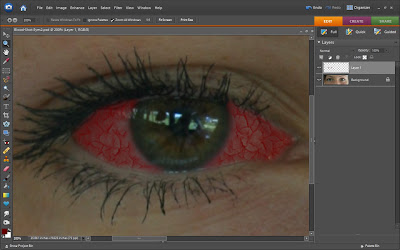 photoshop red eyes