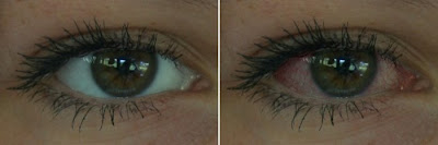 photoshop blood shot red eyes
