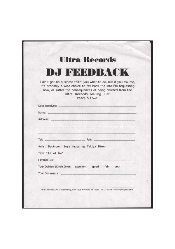 Feedback Forms Examples