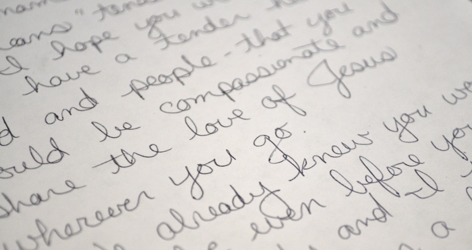 Special paper to write letters on image