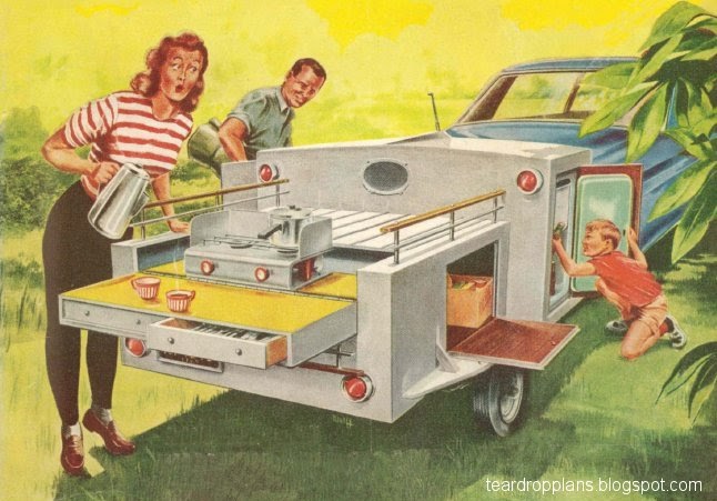 Vintage Teardrop Trailer Campers Chuck Wagon Plans: Chuck Wagon Plans