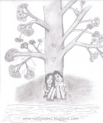emo love heart drawings. emo quotes and poems. emo love
