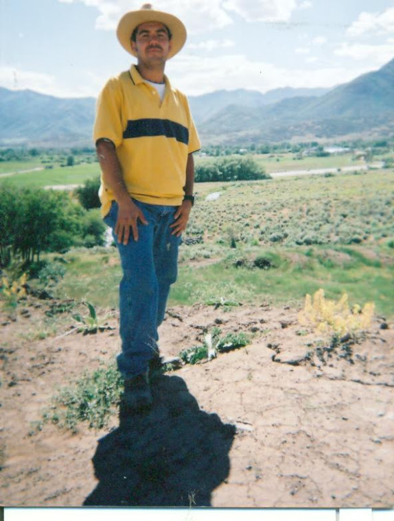 Mexican fellow at a job site; I was helping with landscape at a college in Park City, Utah. Spectac