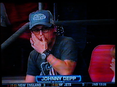 johnny depp on beach. Screenshot by South Beach