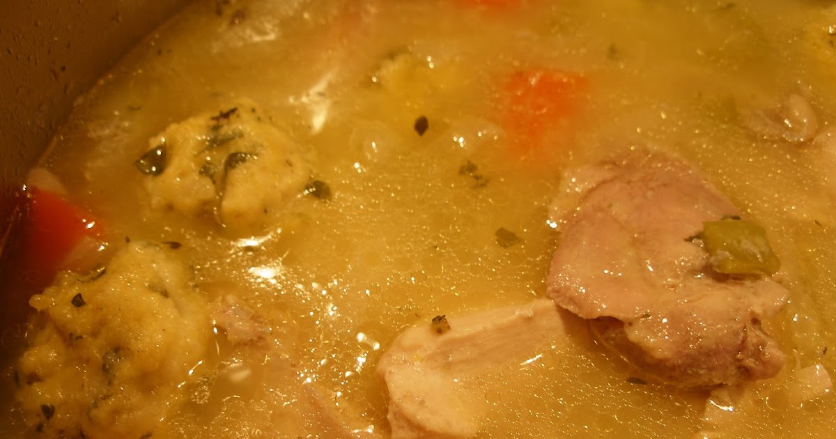 Reservations Not Required Chicken Soup with Parsley Dumplings