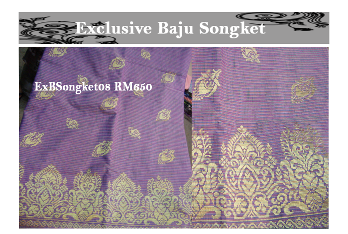 NEW -- RM650 (ExBSongket08) 4.5m -cotton- Benang Ikat