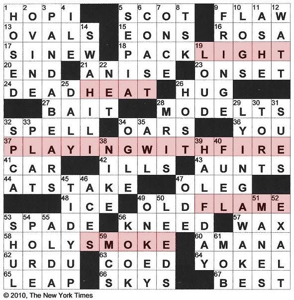 The New York Times Crossword in Gothic: April 2010