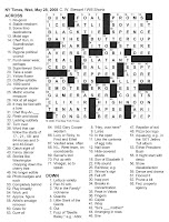 The New York Times Crossword in Gothic: May 2008
