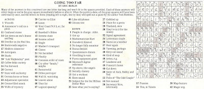 The New York Times Crossword in Gothic: 01.11.09 &ndash; If Little Else&hellip;