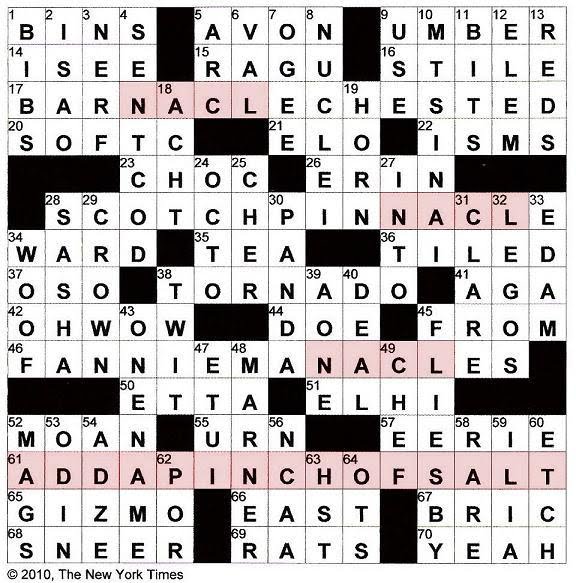The New York Times Crossword in Gothic