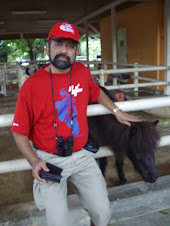 Author,Rudolph.A.Furtado with a Shetland Pony at Singapore Zoo(23-10-2007)