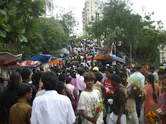 Crowds entering the main road to "Mount Mary's Church"(Sunday 20-9-2009)