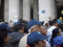 "Thomas Cook Tour Group" in queue to enter St Peters Basilica in the Vatican city.9Sunday 16-5-2010
