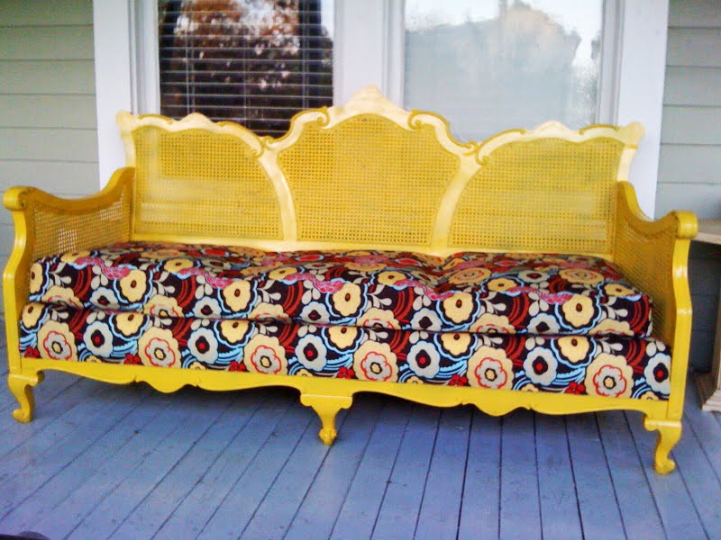 junk2funk Vintage Wicker Sofa