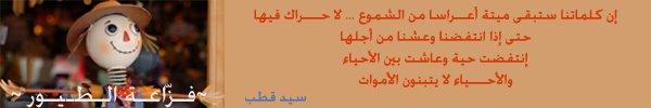 فـزّاعـة الـطـيـور